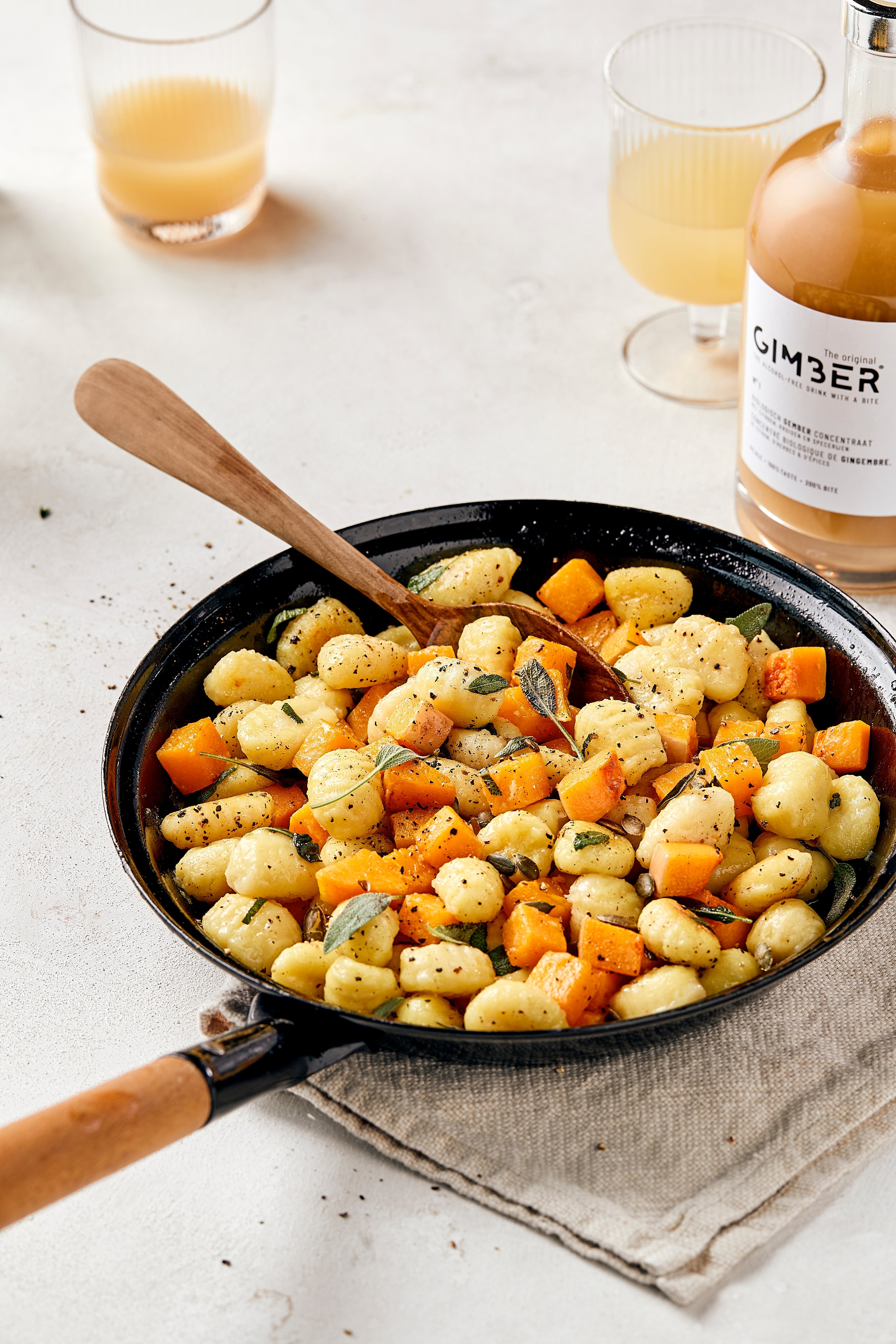 Gnocchi with butternut squash and sage Recipe