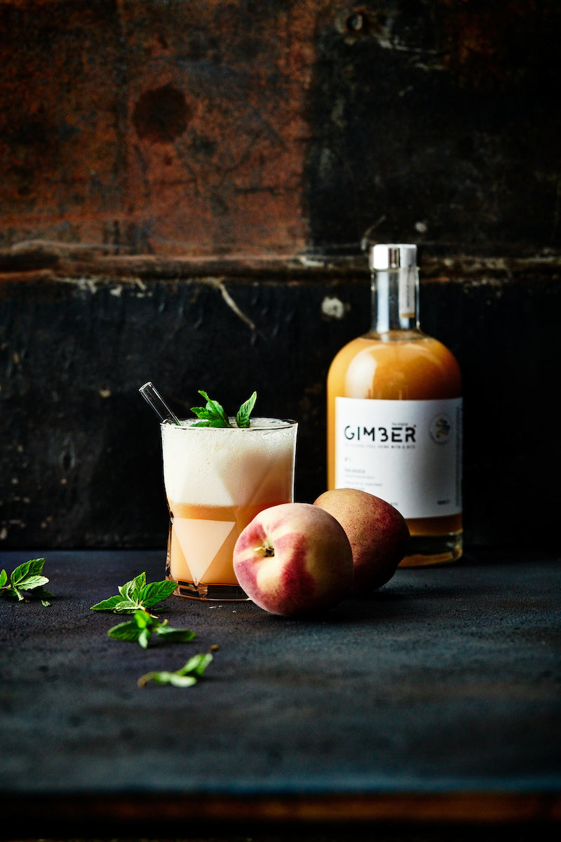Organic Peachy GIMBER - Mocktail Recipe | GIMBER The Original