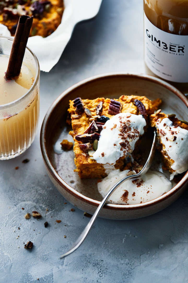 Pumpkin Oatmeal Bar Recipe | GIMBER The Original
