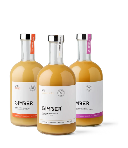 Pack de 3 bouteilles GIMBER 700 ml