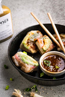 Rice paper bites with a GIMBER sauce